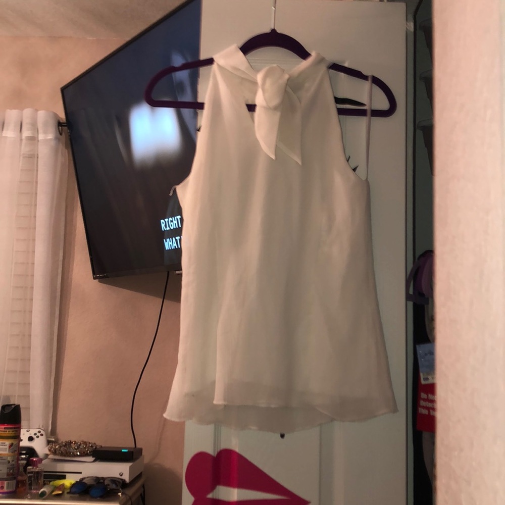 Off White Ruffled Blouse - Picture 2 of 2